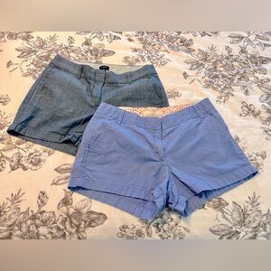 J Crew shorts bundle Chambray and Lived In Chinos size 2